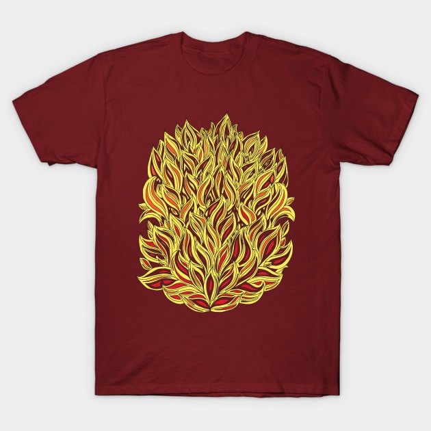 Fire T-Shirt by ColoringWithKristine